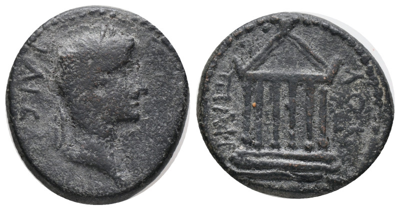 GALATIA.Koinon of Galatia. Tiberius.(14-37 AD).AE. Bronze
Obv : ΤΙΒΕΡΙΟϹ ΚΑΙϹΑΡ...