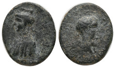 GALATIA. Koinon. Tiberius (14-37 AD). AE. Bronze
Obv : TIBEPIOΣ KAIΣAP ΣEBAΣTOΣ. Laureate head of Tiberius right.
Rev : MHTHP ΘEωN ETEI N. Turreted ...