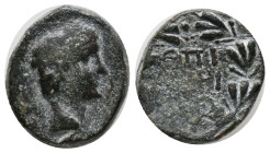 GALATIA. Koinon of Galatia. Claudius. (41-54 AD). Ae. (20mm, 4.4 g) Obv: KAICAP. Laureate head of Claudius to righ. Marcus Annius Afrinus, legatus aug...