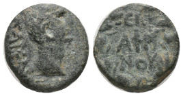 GALATIA. Koinon of Galatia. Claudius. (41-54 AD). AE. Bronze Obv: KAICAP. Laureate head of Claudius to righ. Marcus Annius Afrinus, legatus augusti. R...
