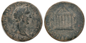 GALATIA.Ancyra. Nerva.(96-98 AD). AE. Bronze
Obv : AYTOK NEPOVAΣ KAIΣAP ΣEBAΣTOΣ. Laureate head of Nerva right.
Rev : ΕΠΙ Τ [ΠΟΜΠΩ ΒΑΣΣ]ΟΥ ΠΡΕΣΒΕΥ Α...