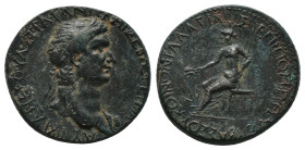 GALATIA.Koinon of Galatia.Trajan.(98-117AD ). AE. Bronze
Obv : ΑΥΤ ΝΕΡ ΤΡΑΙΑΝΟΣ ΚΑΙΣΑΡ ΣΕ ΓΕ. Laureate head right.
Rev : ΚΟΙΝΟΝ ΓΑΛΑΤΙΑΣ ΕΠΙ ΠΟΜΠΩΝΙ...