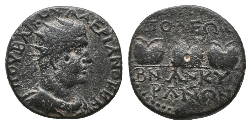 GALATIA. Ankyra. Valerian I (253-260 AD) AE Bronze Obv: ΠΟΥΒ ΛΙΚ ΟΥΑΛΕΡΙΑΝΟϹ ϹΕΒ...