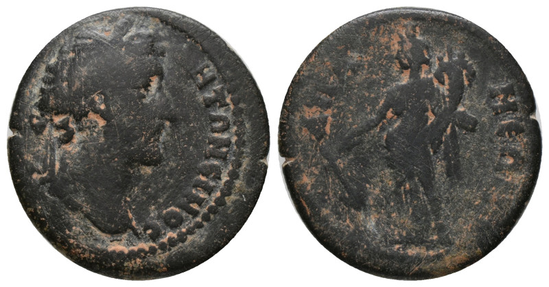 PHRYGIA. Apamea. Antoninus Pius, (138-161 AD). AE. Bronze. Obv: Laureate head r....