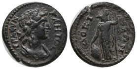 PHRYGIA. Docimeum. Pseudo-autonomous. Time of the Antonines (138-192). Ae.
Obv: ΙЄΡΑ СVΝΚΛΗΤΟС.
Draped bust of the Senate right.
Rev: ΔΟΚΙΜЄΩΝ.
At...