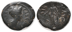 PHRYGIA. Laodicea. Sabina. (128-136 AD). AE. Bronze Obv: ϹΑΒΕΙΝΑ ϹΕΒΑϹΤΗ; draped bust of Sabina, r., with hair coiled and piled on top of head above d...