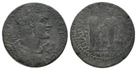 PHRYGIA. Hierapolis. Valerian I (253-260). AE. Bronze, Homonoia issue with Ephesus.
Obv: A K Π Λ OVAΛЄΡIANOC. Laureate and cuirassed bust right with ...