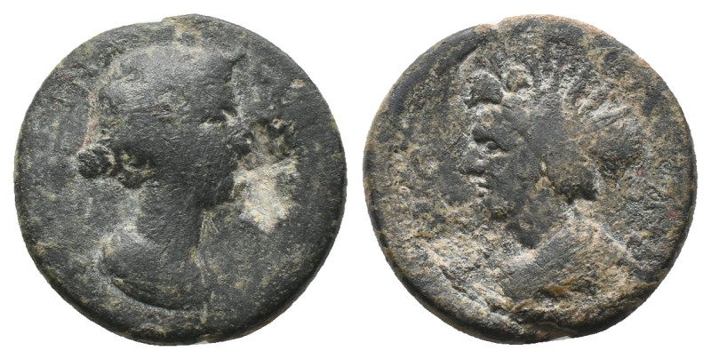 CILICIA. Hierapolis-Castabala. Faustina II (Augusta, 147-175). AE. Bronze
Obv: ...