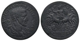 CILICIA. Tarsus. Maximinus I, (235-238 AD). AE. Bronze Obv: AYT•K•Γ•IOY•OYH•MAΞIMЄINOC•C[Є•] / Π - Π Laureate, draped and cuirassed bust of Maximinus ...