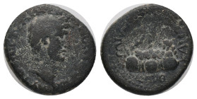 CAPPADOCIA. Caesarea. Hadrian (117-138). AE. Bronze Obv : ΑΥΤΟ ΚΑΙϹ ΤΡΑΙ ΑΔΡΙΑΝΟϹ ϹΕΒΑϹΤΟϹ. Laureate head right. Rev : ΚΑΙϹ Τ ΠΡ ΑΡΓΑΙω ΕΤ Γ. Mount Ar...