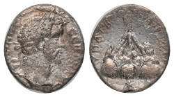 CAPPADOCIA.Caesaraea. Antoninus Pius. Didrachm (138-161 AD). AR Silver Obv: ΑΝΤΩΝƐΙΝΟϹ ϹƐΒΑϹΤΟϹ; laureate head of Antoninus Pius, right Rev:ΥΠΑΤ Β ΠΑΤ...