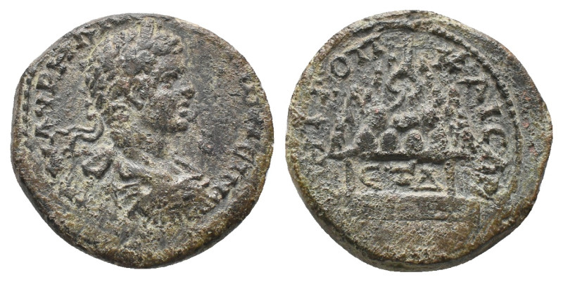 CAPPADOCIA, Caesarea. Caracalla, (205-2066 AD) AE Bronze
Obv: AY K M AYPHΛI ANT...