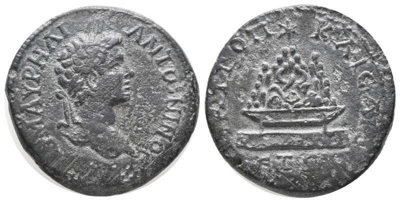 CAPPADOCIA, Caesarea. Caracalla, (205-2066 AD) AE Bronze
Obv: AY K M AYPHΛI ANT...