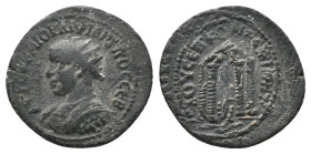 MESOPOTAMIA. Nisibis. Philip I (244-249 AD). AE. Bronze
Obv : AYTOK K M IOYΛI ΦIΛIΠΠOC CЄB. Radiate and cuirassed bust left
Rev : IOY CЄΠ KOΛΩ NЄCIB...