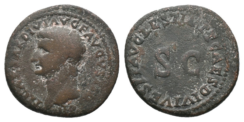 DIVUS TIBERIUS. Rome. (14-37 AD ), AE. Restitution Issue under Titus. AD 79-81. ...