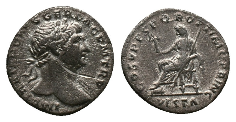 TRAJAN. Rome, Denarius, (98-117 AD). AR Obv: IMP TRAIANO AVG GER DAC PM TRP, lau...