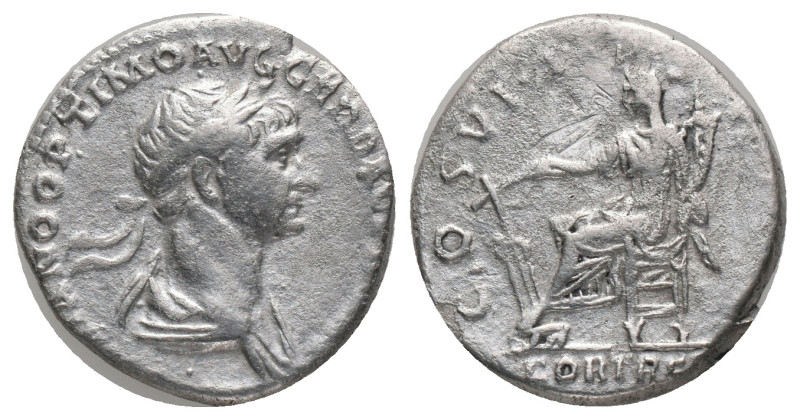 TRAJAN. Rome, Denarius, (98-117 AD). AR Obv: IMP TRAIANO AVG GER DAC P M TR P CO...