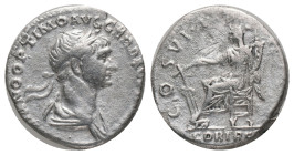 TRAJAN. Rome, Denarius, (98-117 AD). AR Obv: IMP TRAIANO AVG GER DAC P M TR P COS V P P, laureate bust right, aegis on far shoulder Rev. SPQR OPTIMO P...