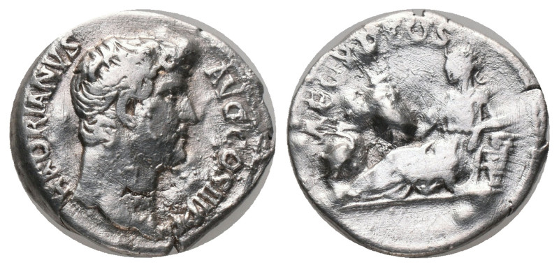 HADRIAN. Rome. Denarius. (117-138 AD). AR. "Travel Series" issue. Obv: HADRIANVS...