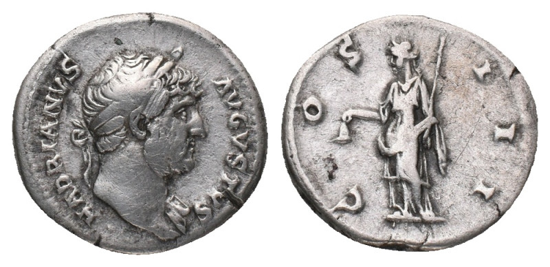 HADRIAN. Rome. Denarius. (117-138 AD). AR. Obv: HADRIANVS AVGVSTVS. Head of Hadr...