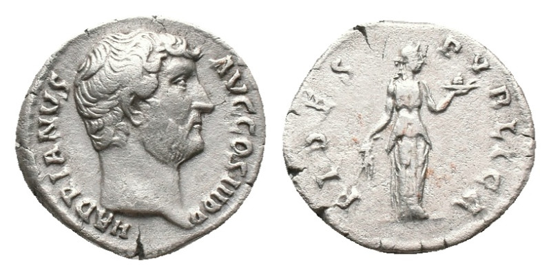 HADRIAN. Rome. Denarius. (117-138 AD). AR. Obv: HADRIANVS AVG COS III P P. Head ...