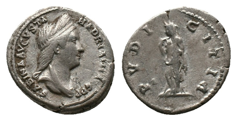 SABINA. Rome. Denarius. (Augusta, 128-137 AD). AR
Obv : SABINA AVGVSTA HADRIANI...