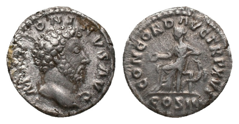 MARCUS AURELIUS. Rome. Denarius. (161-180 AD). AR Obv : IMP M AVREL ANTONINVS AV...