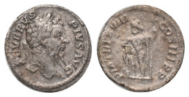 SEPTIMIUS SEVERUS Rome. Denarius. (193-211). AR.
Obv : SEVERVS PIVS AVG. Laureate head right.
Rev : P M TR P XVIII COS III PP. Neptune standing left...