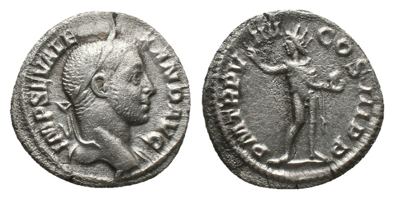 SEVERUS ALEXANDER. Rome. Denarius (222-235 AD). AR Obv: IMPSEVALEXANDAVG - Laure...