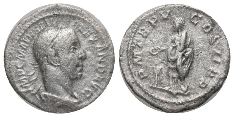 SEVERUS ALEXANDER. Rome. Denarius (222-235 AD). AR Obv: IMP C M AVR SEV ALEXAND ...