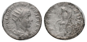 GORDIAN III. Rome. Antoninianus (238-244 AD). AR Obv: IMP GORDIANVS PIVS FEL AVG. Bust of Gordian III, radiate, draped, cuirassed, right Rev: FORTVNA ...