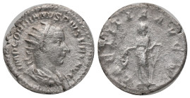 GORDIAN III. Rome. Antoninianus (238-244 AD). AR Obv: IMP GORDIANVS PIVS FEL AVG, radiate, draped and cuirassed bust right Rev: LAETITIA AVG N, Laetit...