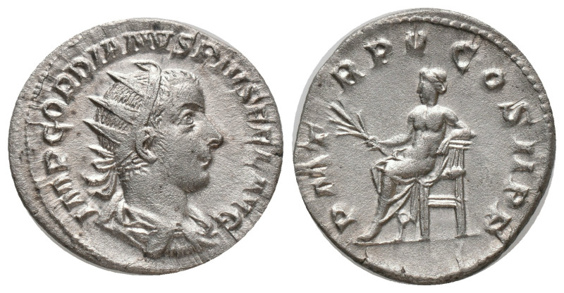 GORDIAN III. Rome. Antoninianus (238-244 AD). AR Obv: IMPCAESMANTGORDIANVSAVG - ...