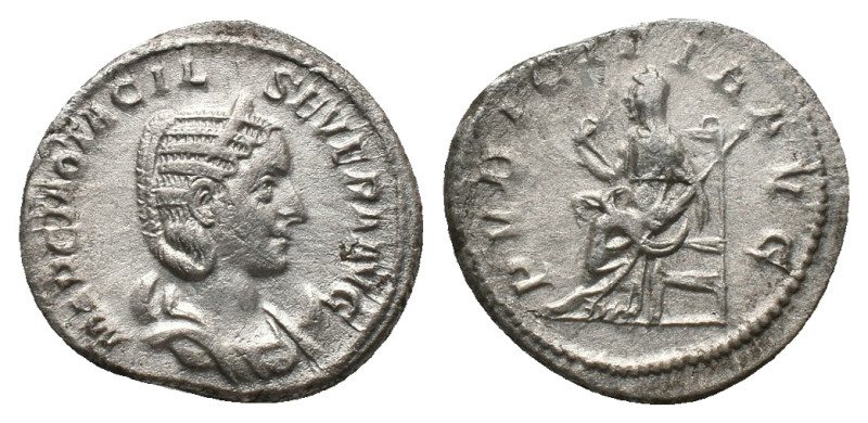 OTACILIA SEVERA.Wife of Philip I. Rome. Antoninianus. (245 AD). AR Obv: MARCIA O...