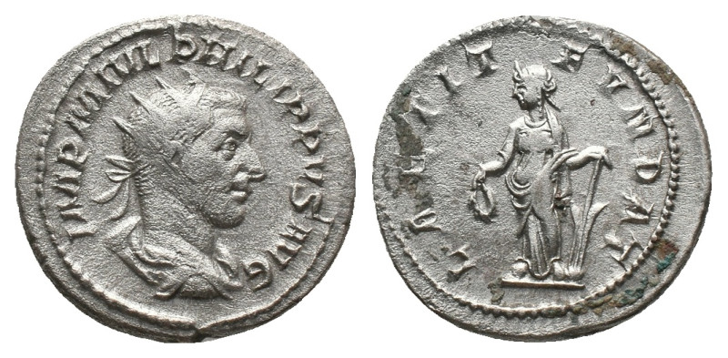 PHILIP I the ARAB. Rome, Antoninianus. (244-249 AD) AR Obv: IMP M IVL PHIIPPVS A...