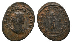 GALLIENUS. Rome. Antoninianus. (253-268 AD). Billon Obv: GALLIENVS AVG Radiate head of Gallienus to right Rev: AETERNITAS AVG Sol standing front, head...