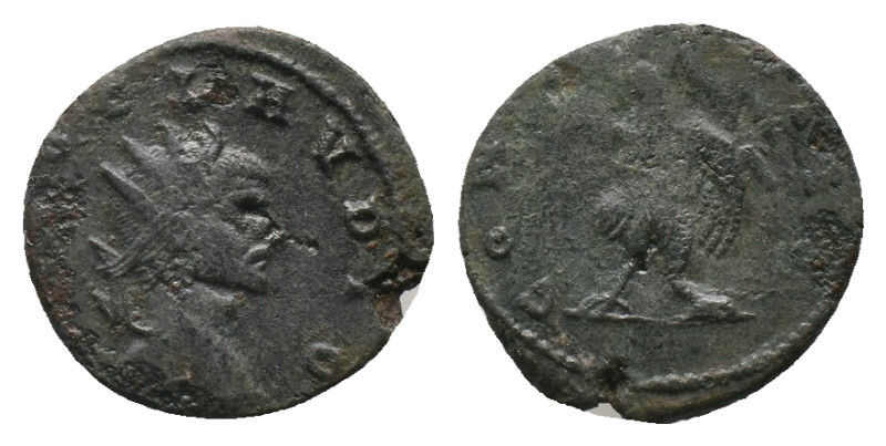 DIVUS CLAUDIUS II GOTHICUS. Rome. Antoninianus. (270-271 AD). Billon Obv : DIVO ...