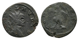 DIVUS CLAUDIUS II GOTHICUS. Rome. Antoninianus. (270-271 AD). Billon Obv : DIVO CLAVDIO, radiate head to right. Rev : CONSECRATIO, eagle standing to l...