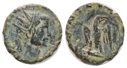DIVUS CLAUDIUS II GOTHICUS. Rome. Antoninianus. (270-271 AD). Billon Obv : [DIVO CLAVDIO], radiate head to right. Rev : [CONSECRATIO], eagle standing ...