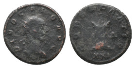 DIVUS CARUS. Antioch. Antoninianus. (283-285 AD). AE Obv: DIVO CARO AVG. Radiate head right.
Rev: CONSECRATIO / Δ / XXI. Altar.
RIC 127. Condition :...