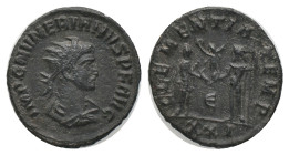 NUMERIAN. Cyzicus. Antoninianus. (283-284 AD). AE Obv: IMP C NVMERIANVS P F AVG, radiate, draped and cuirassed bust to right.
Rev: CLEMENTIA TEMP, em...