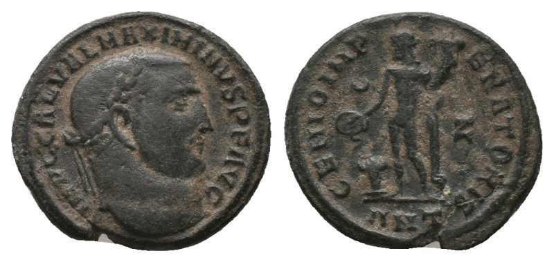 GALERIUS. Antioch. Follis (305-311 AD). Obv: IMP C GAL VAL MAXIMIANVS P F AVG La...
