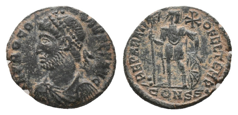 PROCOPIUS. Constantinople. Follis. (365-366 AD). AE
Obv: D N PROCOPIVS P F AVG....