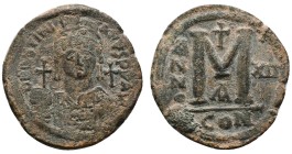 JUSTINIAN I (527-565 AD). Constantinople. Follis. Condition : Very fine.
Weight : 23.48 gr
Diameter : 38.80 mm