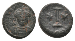 JUSTINAN I (527-565 AD). Constantinople. Half-Follis Condition : Very fine. Weight : 6.22 gr
Diameter : 16.74 mm