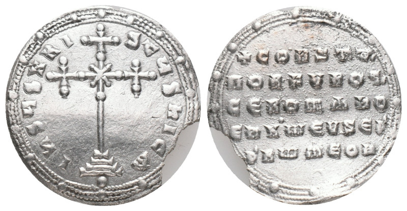 CONSTANTINE VII and ROMANUS I., Constantinople. Miliaresion. (945-959 AD). AR. S...