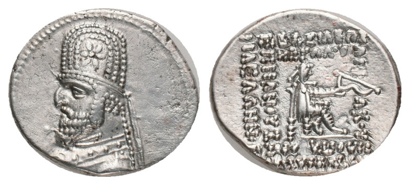 KINGS of PARTHIA. Mithradates II. 121-91 BC. AR Drachm
4.16 GR 17.88 MM