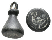 Collectable Items - Bronze stamp with bird ornament
9.19 GR 21.23 MM