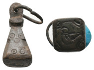 Collectable Items - Bronze stamp with bird ornament
11.46 GR 26.19 MM