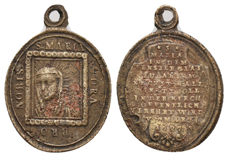 Christian S. MARIA IMMAC. ORA PRO NOBIS medal / Pendant
3.85 GR 30.35 MM